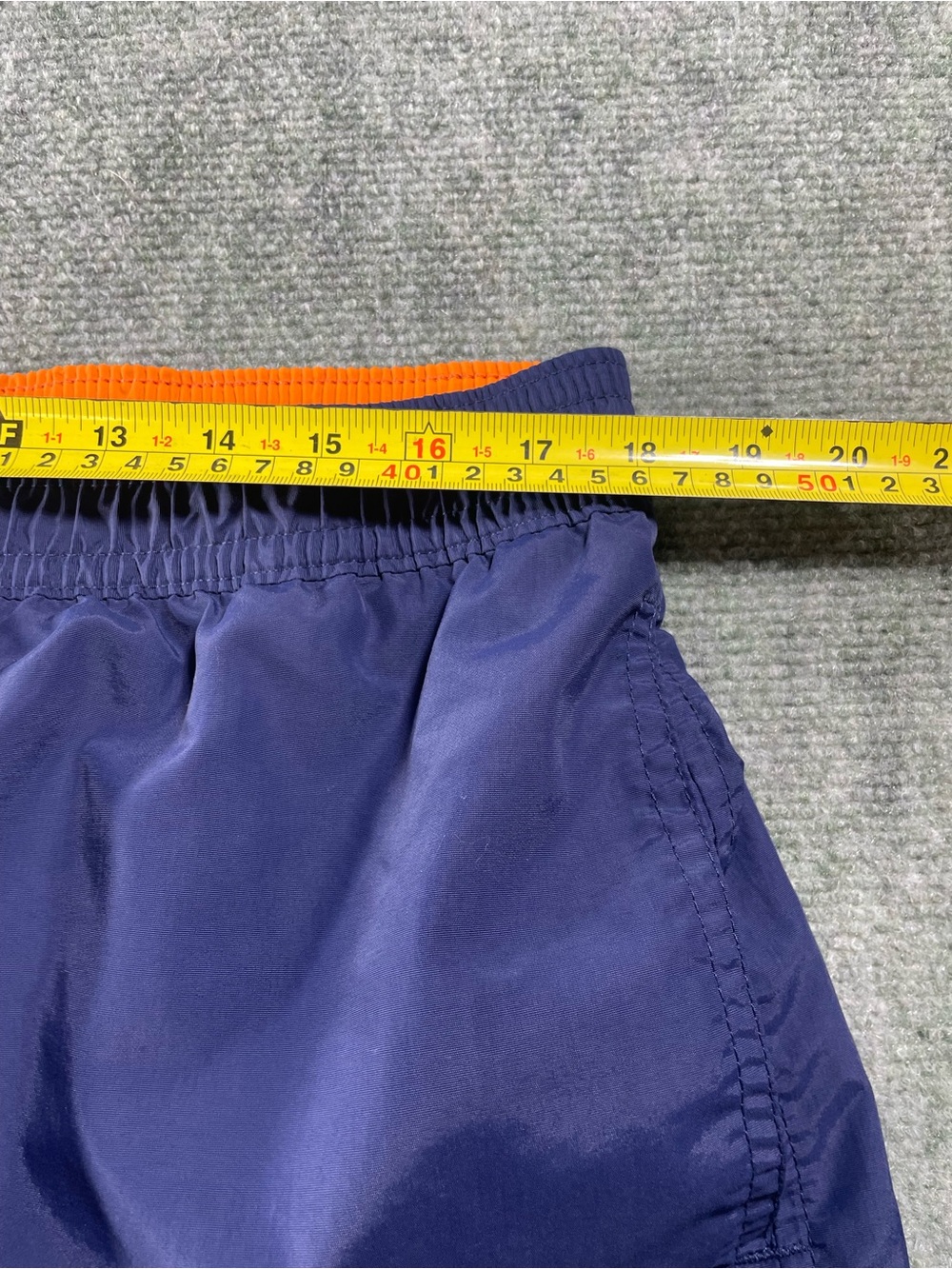 Polo by Ralph Lauren Navy Blue Swim Trunks‎ with Orange Pony - Picture 6 of 9